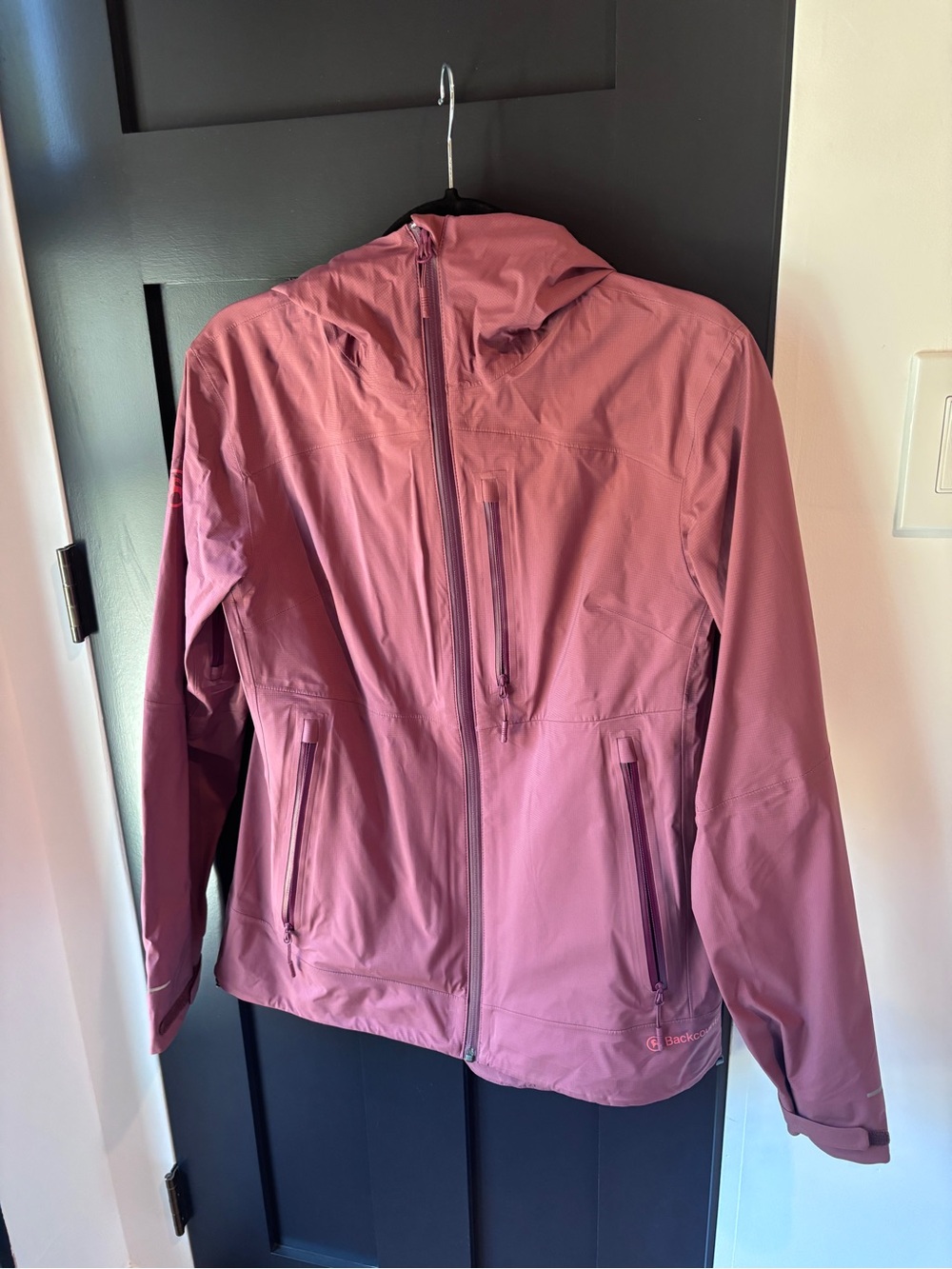 Women’s Hooded Softshell Ski Jacket in Dusty Rose